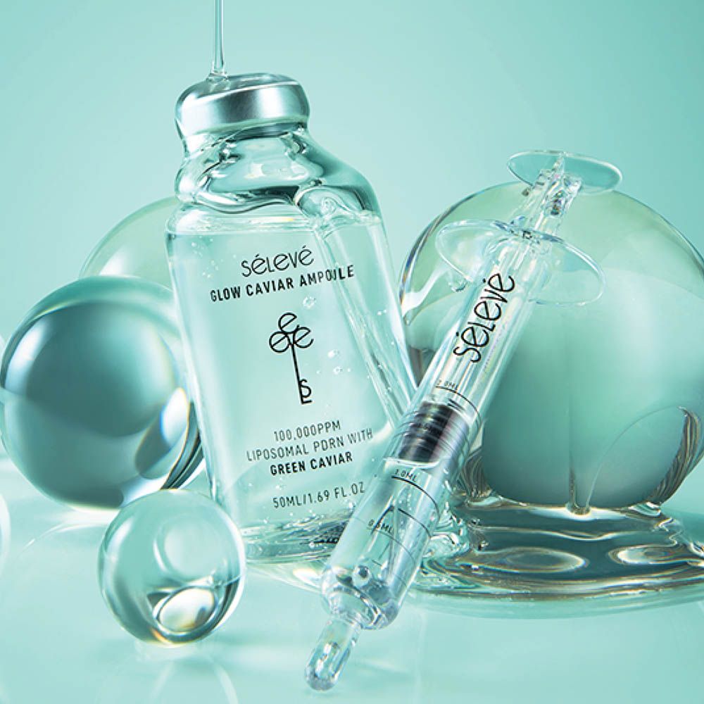 셀레베 글로우 캐비어 PDRN 앰플 50ml 광채 보습 탄력 피부장벽 진정 스킨 케어 _ 국내생산